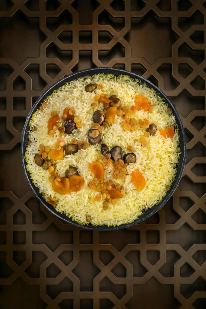 Rice dish in northern Azerbaijan 