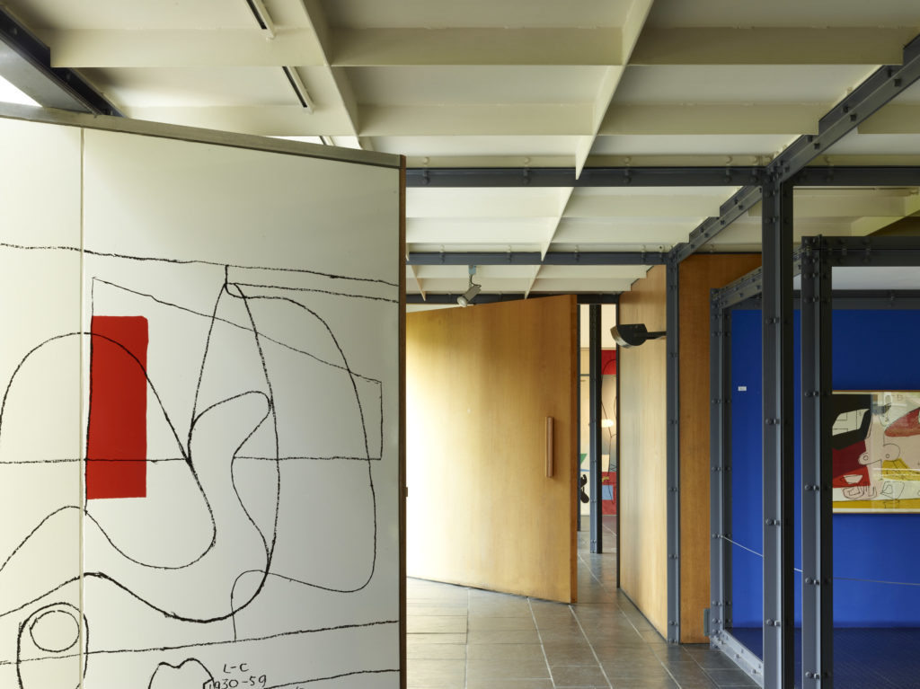 Le Corbusier’s artwork on show inside the museum