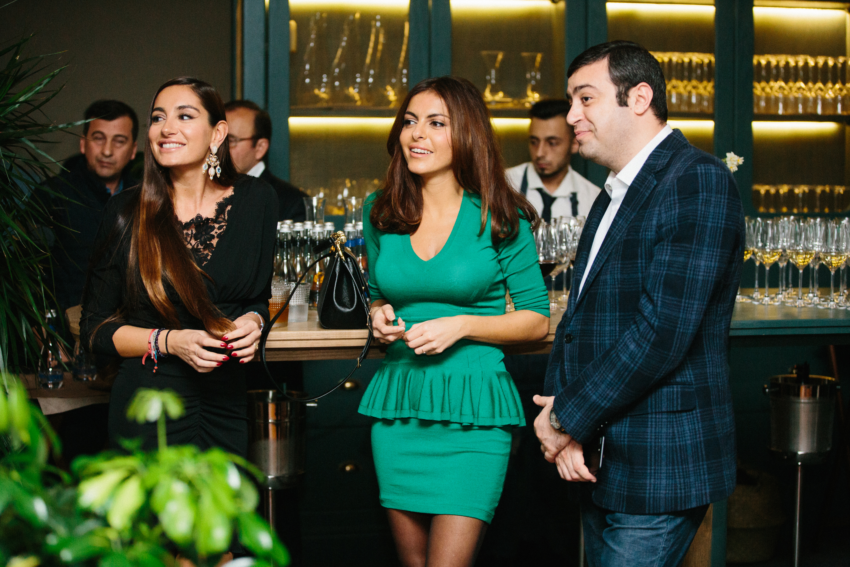 Guests attend the Chayki Restaurant opening in Baku 