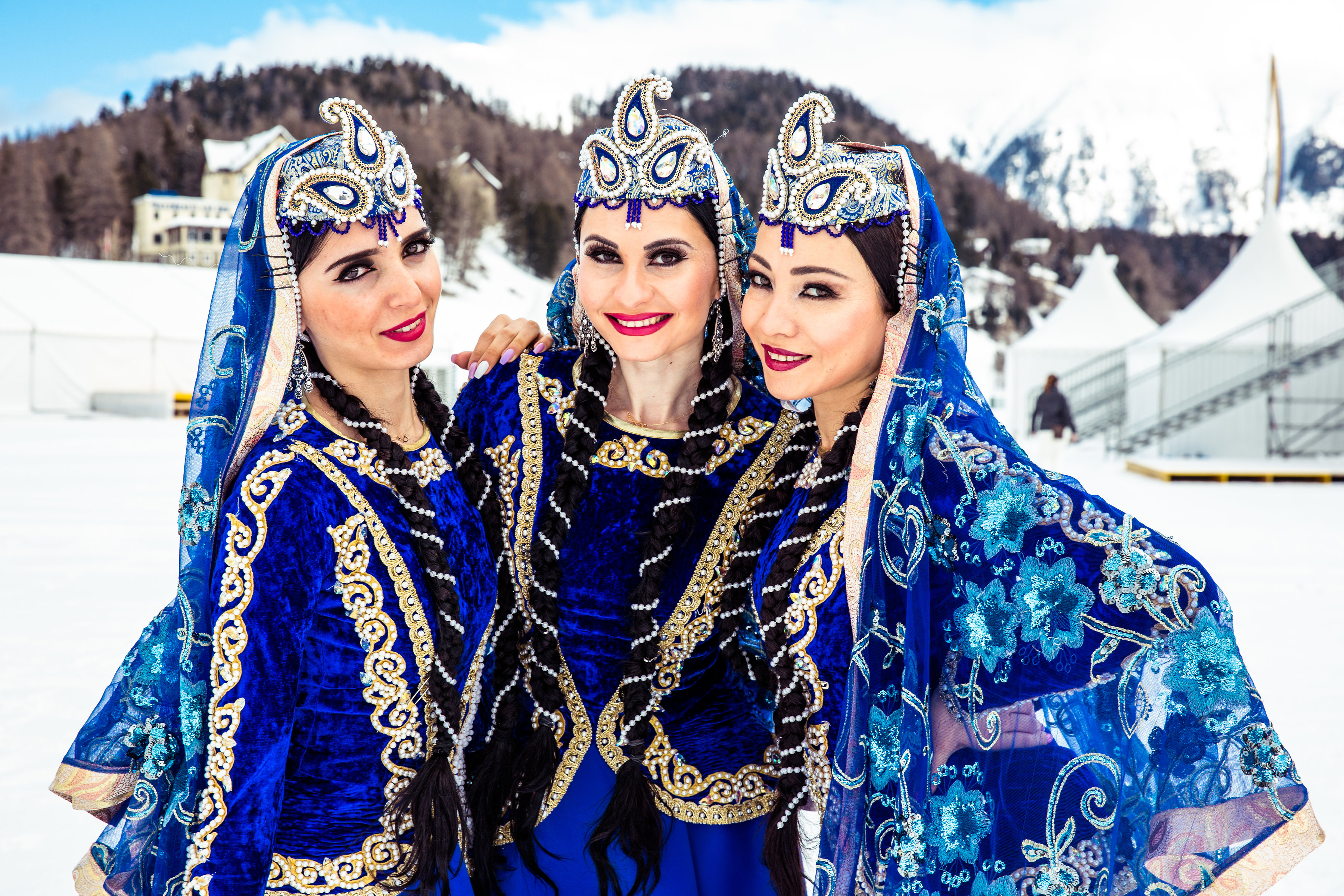 Support from home from Azerbaijani Corner at Snow Polo 2018