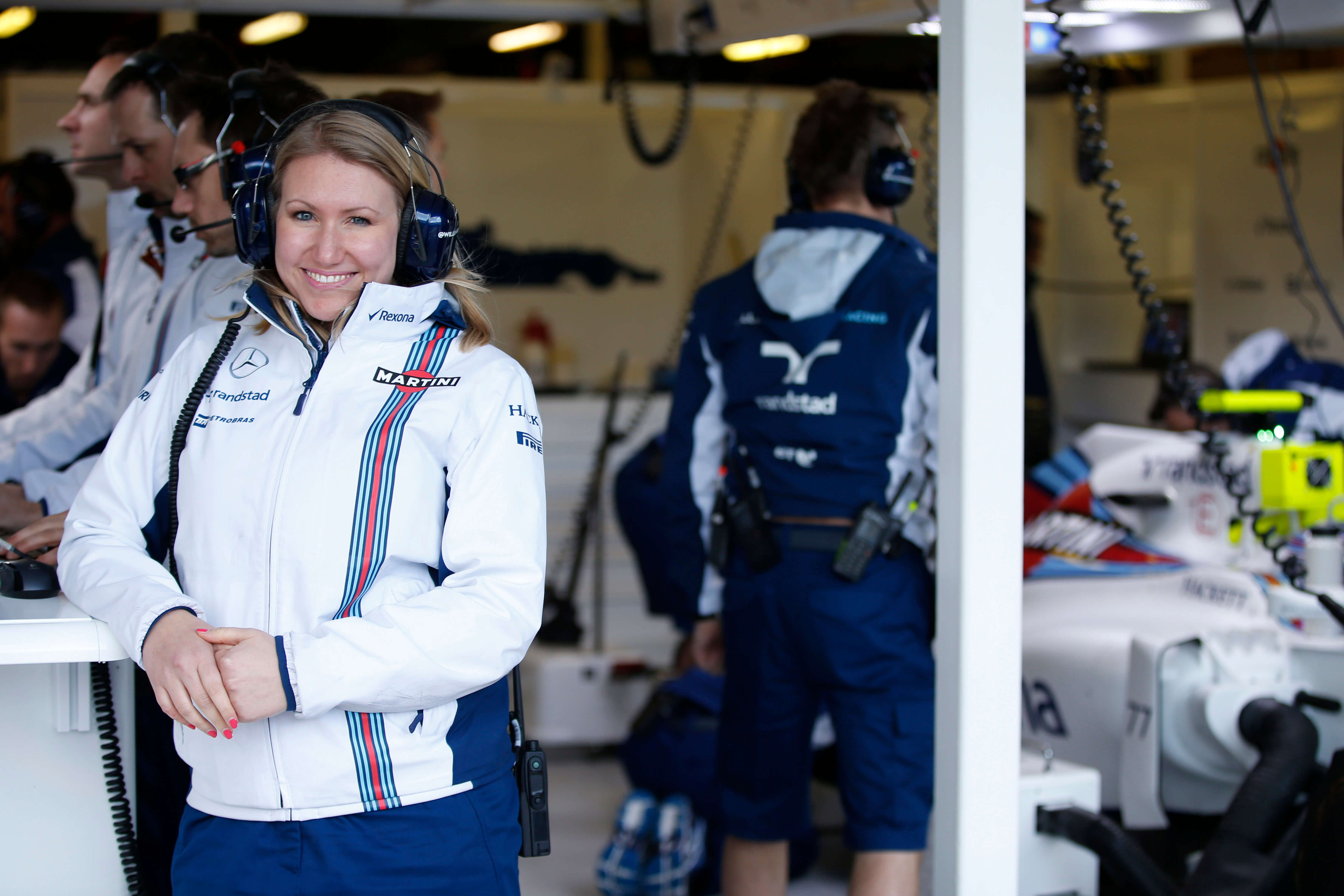 Sophie Ogg of Williams at the Australian Grand Prix, Melbourne, 2016 