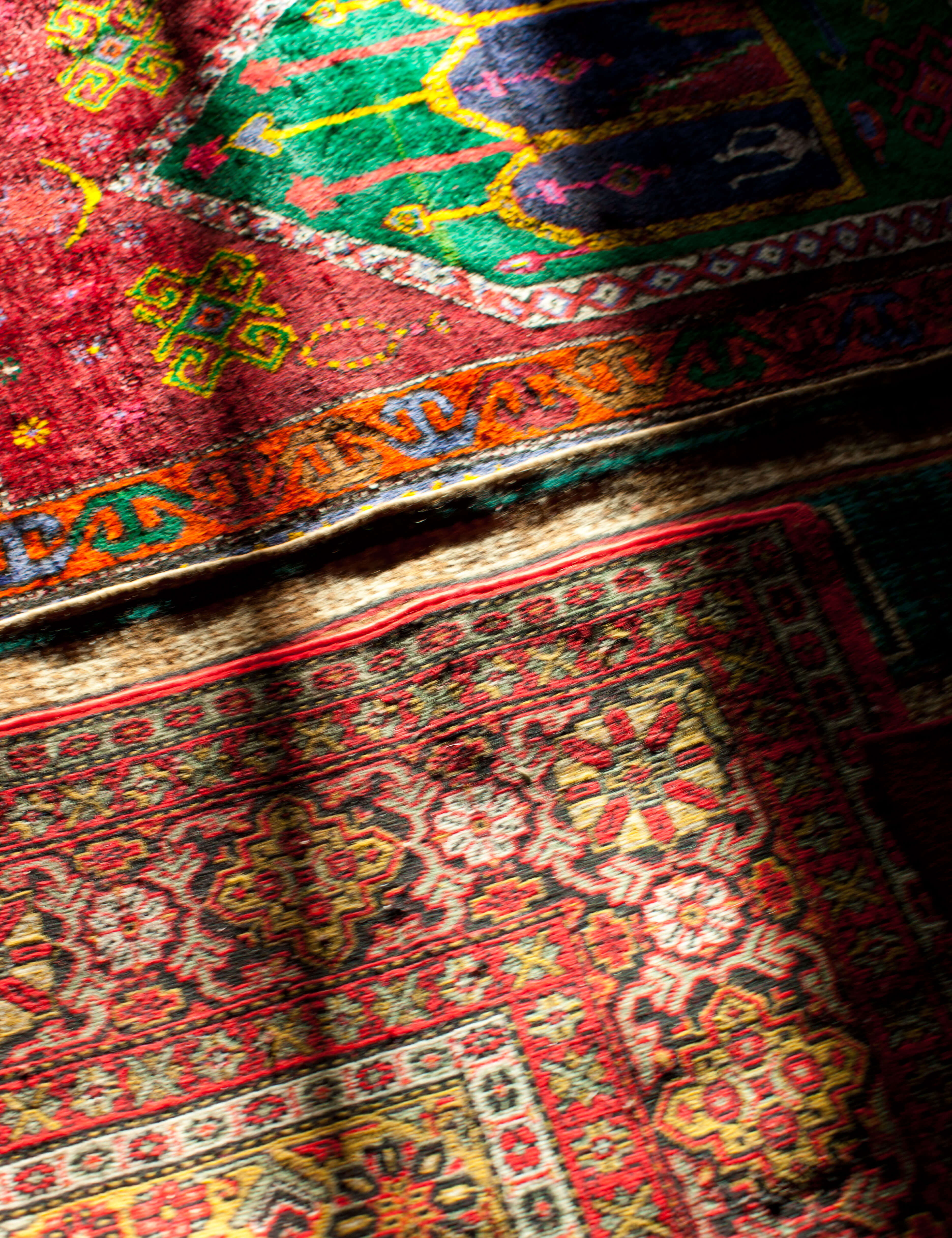 Carpets in Balakan mosque 